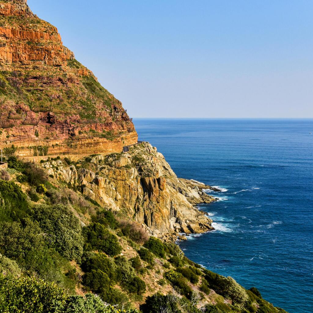 A view of Chapman's Peak drive in South Africa.