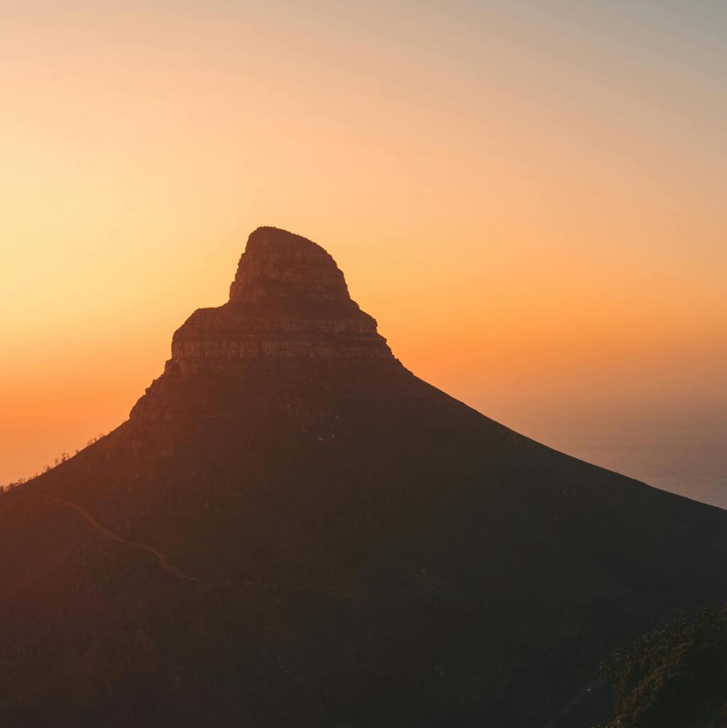 Lion's Head at sunset.