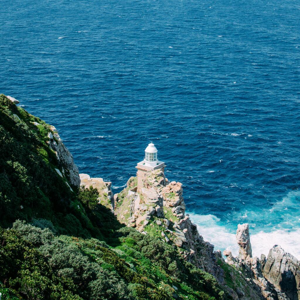 A lighthouse in Cape Point South Africa.