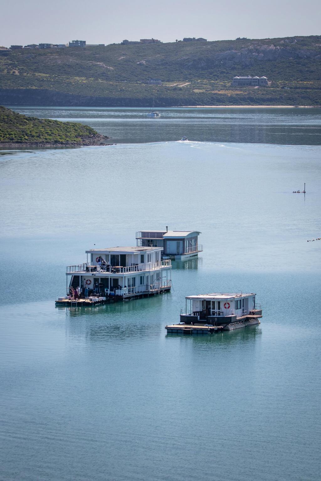 Houseboats in Langebaan Western Cape South Africa.